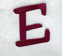 Casual Serif Letter E (3 Inch)