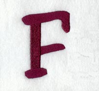 Casual Serif Letter F (3 Inch)