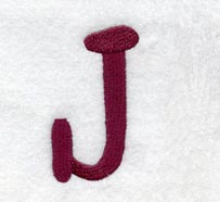 Casual Serif Letter J (3 Inch)