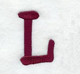 Casual Serif Letter L (3 Inch)