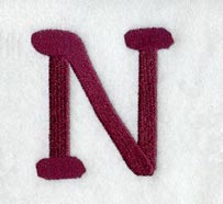 Casual Serif Letter N (3 Inch)