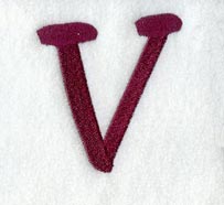 Casual Serif Letter V (3 Inch)