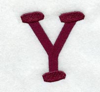 Casual Serif Letter Y (3 Inch)