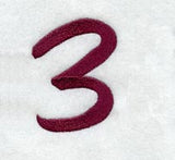 Casual Serif Number 3 (3 Inch)