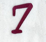 Casual Serif Number 7 (3 Inch)
