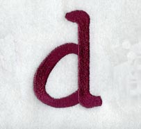 Casual Serif Lower Case Letter d (3 Inch)