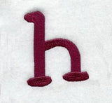 Casual Serif Lower Case Letter h (3 Inch)