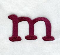 Casual Serif Lower Case Letter m (3 Inch)