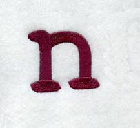 Casual Serif Lower Case Letter n (3 Inch)