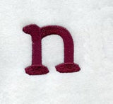Casual Serif Lower Case Letter n (3 Inch)