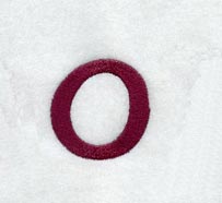 Casual Serif Lower Case Letter o (3 Inch)