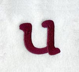 Casual Serif Lower Case Letter u (3 Inch)