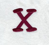 Casual Serif Lower Case Letter x (3 Inch)