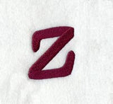 Casual Serif Lower Case Letter z (3 Inch)