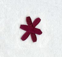 Casual Serif Asterisk (3 Inch)