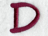 Casual Serif Letter D (3 Inch)