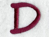 Casual Serif Letter D (3 Inch)