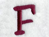 Casual Serif Letter F (3 Inch)