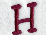 Casual Serif Letter H (3 Inch)