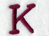 Casual Serif Letter K (3 Inch)