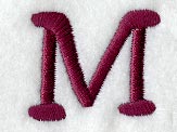 Casual Serif Letter M (3 Inch)