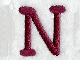 Casual Serif Letter N (3 Inch)