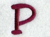 Casual Serif Letter P (3 Inch)
