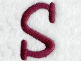 Casual Serif Letter S (3 Inch)