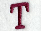 Casual Serif Letter T (3 Inch)