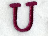 Casual Serif Letter U (3 Inch)