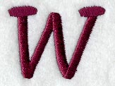 Casual Serif Letter W (3 Inch)