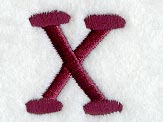 Casual Serif Letter X (3 Inch)