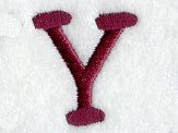 Casual Serif Letter Y (3 Inch)