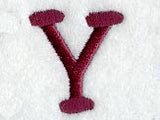 Casual Serif Letter Y (3 Inch)