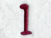Casual Serif Number 1 (3 Inch)