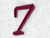 Casual Serif Number 7 (3 Inch)