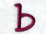 Casual Serif Lower Case Letter b (3 Inch)
