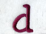 Casual Serif Lower Case Letter d (3 Inch)