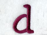Casual Serif Lower Case Letter d (3 Inch)