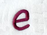 Casual Serif Lower Case Letter e (3 Inch)