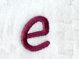 Casual Serif Lower Case Letter e (3 Inch)
