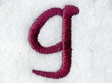Casual Serif Lower Case Letter g (3 Inch)