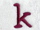 Casual Serif Lower Case Letter k (3 Inch)