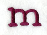 Casual Serif Lower Case Letter m (3 Inch)
