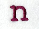 Casual Serif Lower Case Letter n (3 Inch)