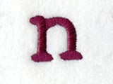 Casual Serif Lower Case Letter n (3 Inch)