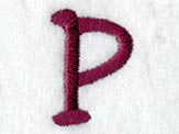 Casual Serif Lower Case Letter p (3 Inch)