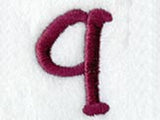 Casual Serif Lower Case Letter q (3 Inch)