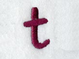 Casual Serif Lower Case Letter t (3 Inch)