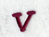 Casual Serif Lower Case Letter v (3 Inch)